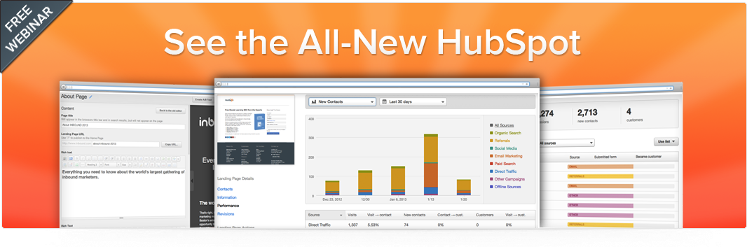Free Webinar: Introducing the New HubSpot Inbound Marketing Platform
