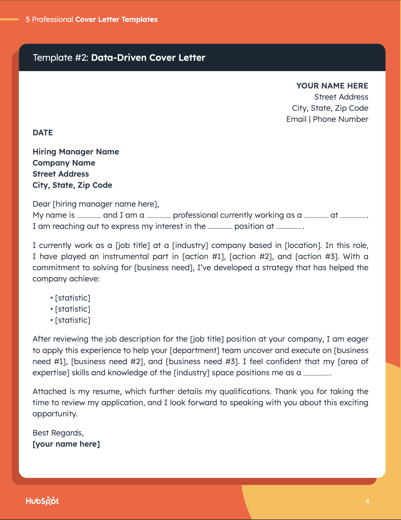 Cover Letter Templates - 2