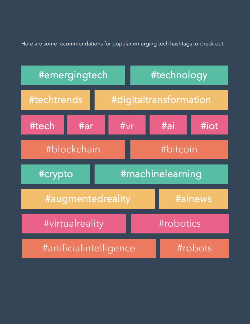 How to Stay Current on Emerging Tech Hashtags