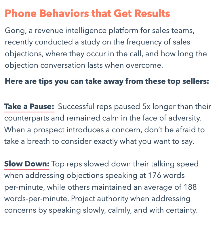 Phone behaviors that get results
