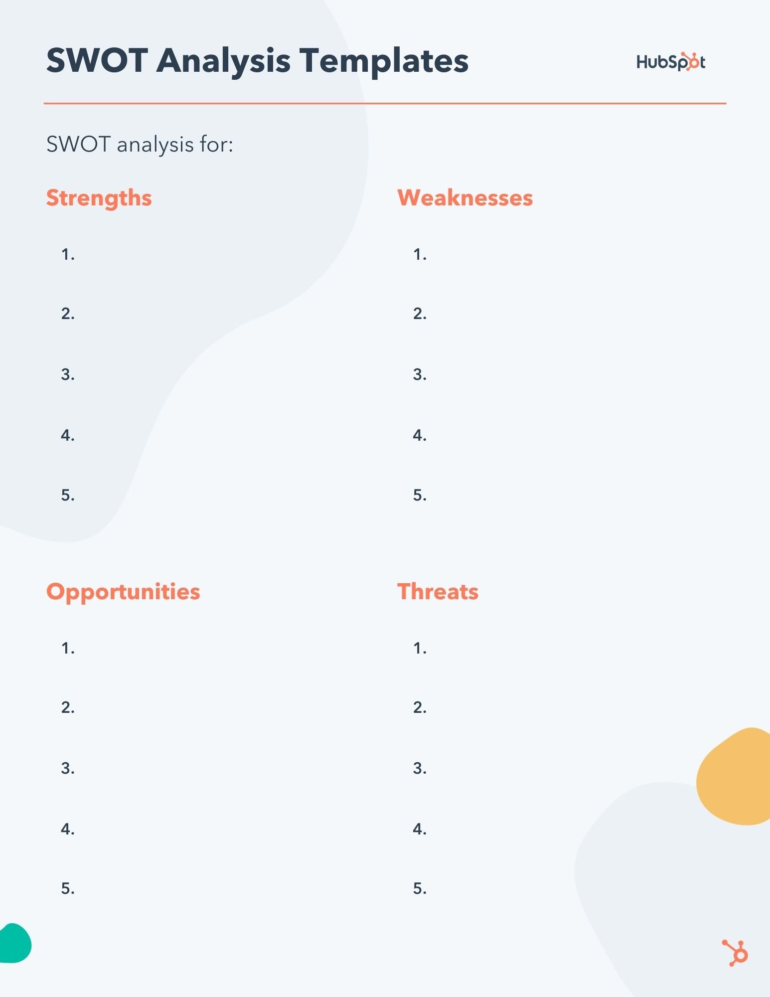 SWOT Analysis Template, Blog Image