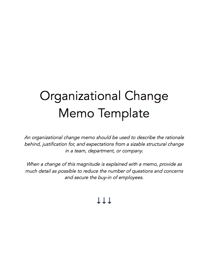 business memo template