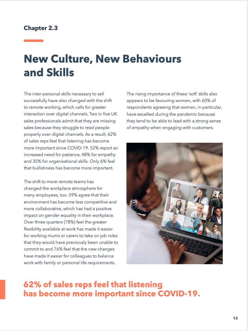 Future of Sales Report - New Culture, Behaviours and Skills