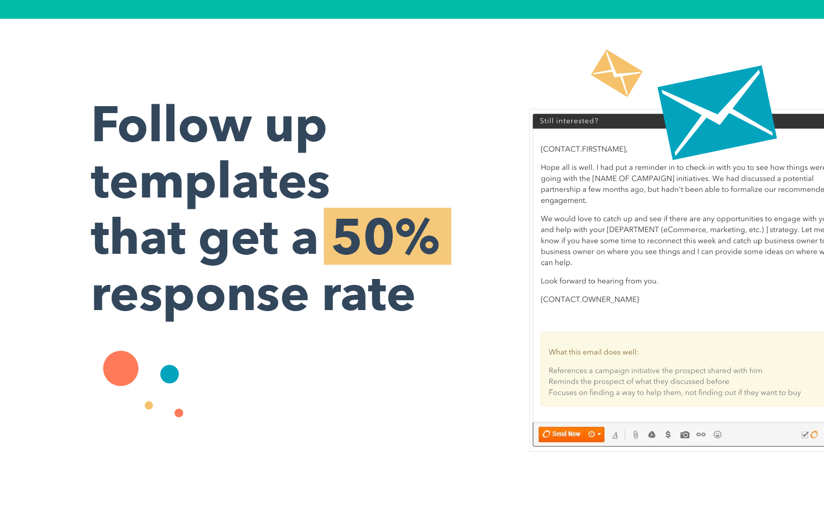 Follow up templates that get a 50% response rate