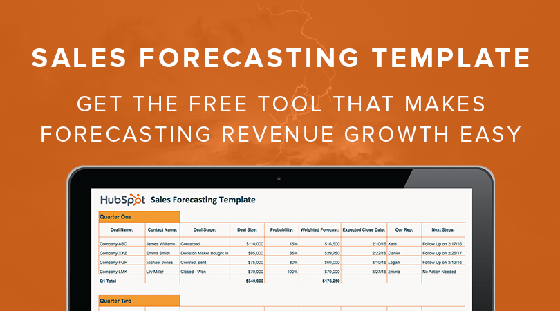 sales forecasting excel template